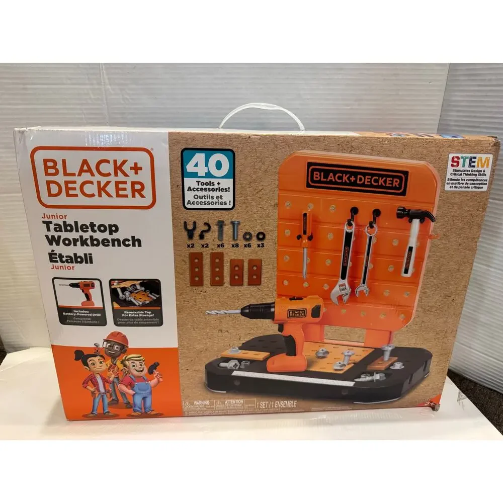 BLACK+DECKER Tabletop Workbench for ages 3 and up new opened box